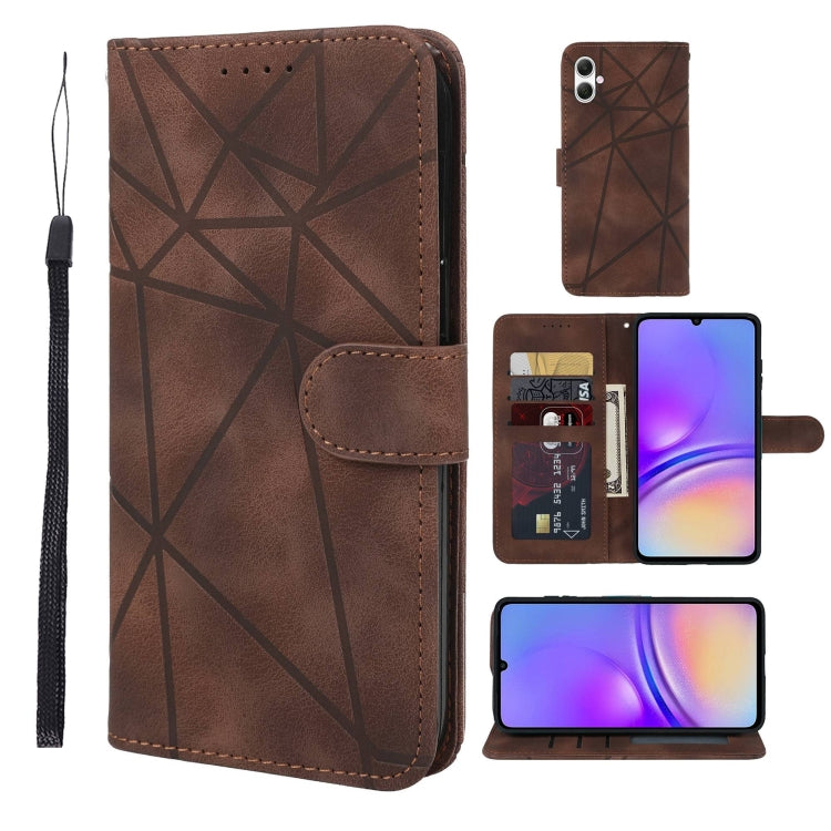 Skin Feel Geometric Lines Leather Phone Case, For Samsung Galaxy A35 5G, For Samsung Galaxy S24 Ultra 5G, For Samsung Galaxy A05, For Samsung Galaxy A05s, For Samsung Galaxy A25 5G