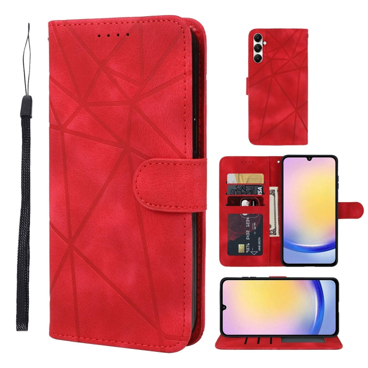 Skin Feel Geometric Lines Leather Phone Case, For Samsung Galaxy A35 5G, For Samsung Galaxy S24 Ultra 5G, For Samsung Galaxy A05, For Samsung Galaxy A05s, For Samsung Galaxy A25 5G