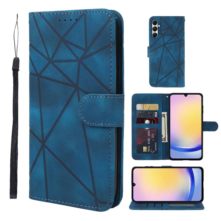 Skin Feel Geometric Lines Leather Phone Case, For Samsung Galaxy A35 5G, For Samsung Galaxy S24 Ultra 5G, For Samsung Galaxy A05, For Samsung Galaxy A05s, For Samsung Galaxy A25 5G