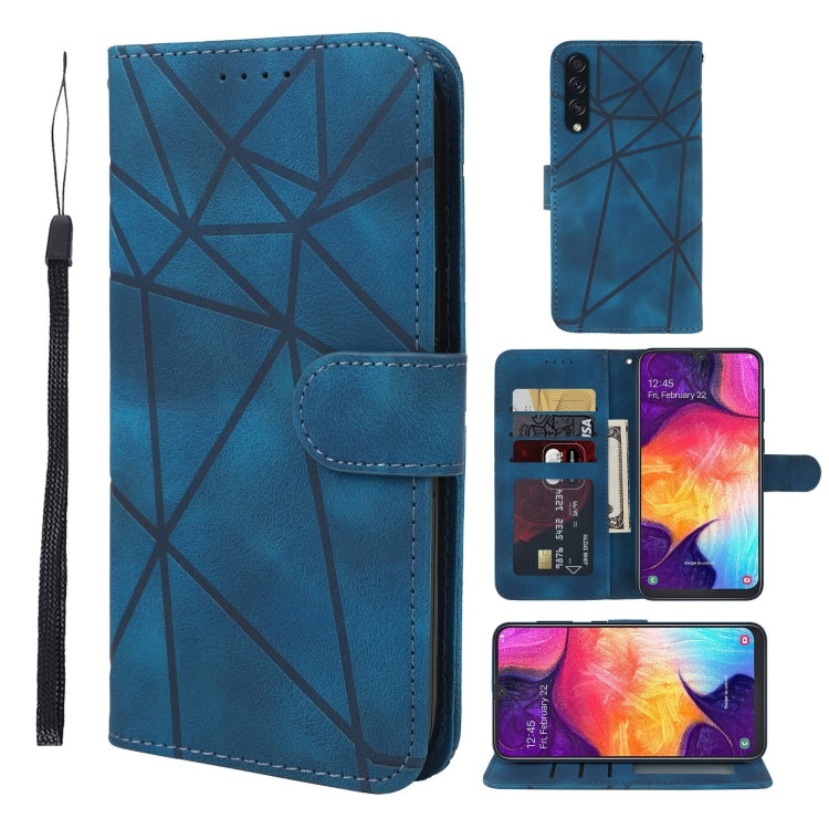 Skin Feel Geometric Lines Leather Phone Case, For Samsung Galaxy Note10, For Samsung Galaxy Note10+, For Samsung Galaxy S10 5G, For Samsung Galaxy A50, For Samsung Galaxy S10+