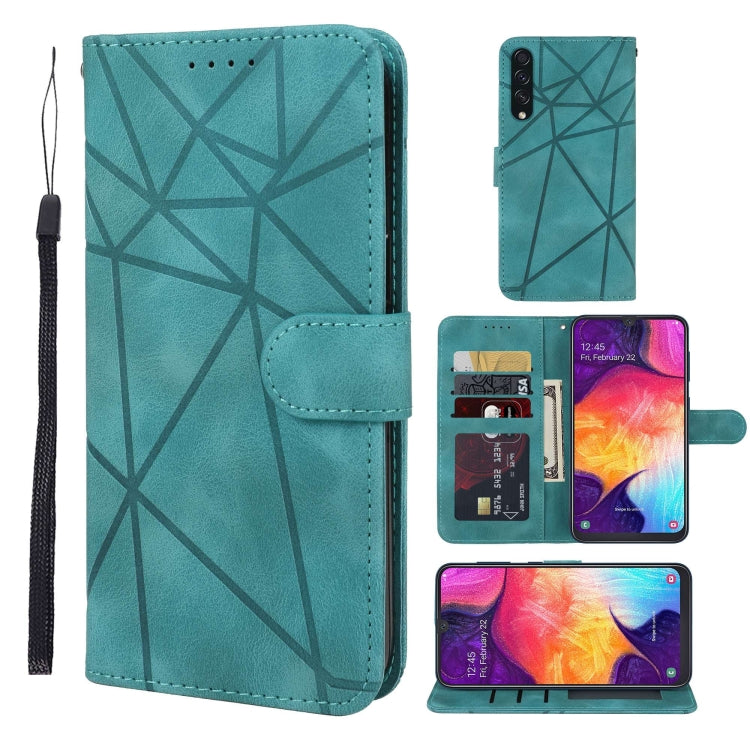 Skin Feel Geometric Lines Leather Phone Case, For Samsung Galaxy Note10, For Samsung Galaxy Note10+, For Samsung Galaxy S10 5G, For Samsung Galaxy A50, For Samsung Galaxy S10+