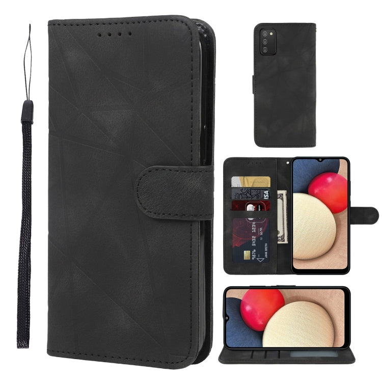 Skin Feel Geometric Lines Leather Phone Case, For Samsung Galaxy S21+ 5G, For Samsung Galaxy S21 Ultra 5G, For Samsung Galaxy A02s US, For Samsung Galaxy A42 5G