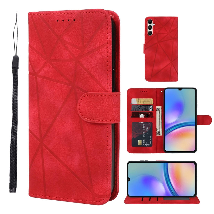 Skin Feel Geometric Lines Leather Phone Case, For Samsung Galaxy A35 5G, For Samsung Galaxy S24 Ultra 5G, For Samsung Galaxy A05, For Samsung Galaxy A05s, For Samsung Galaxy A25 5G