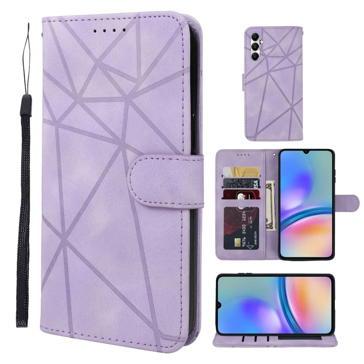 Skin Feel Geometric Lines Leather Phone Case, For Samsung Galaxy A35 5G, For Samsung Galaxy S24 Ultra 5G, For Samsung Galaxy A05, For Samsung Galaxy A05s, For Samsung Galaxy A25 5G