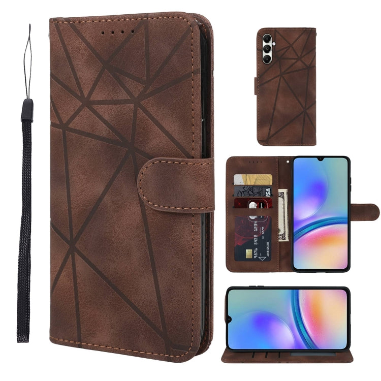 Skin Feel Geometric Lines Leather Phone Case, For Samsung Galaxy A35 5G, For Samsung Galaxy S24 Ultra 5G, For Samsung Galaxy A05, For Samsung Galaxy A05s, For Samsung Galaxy A25 5G