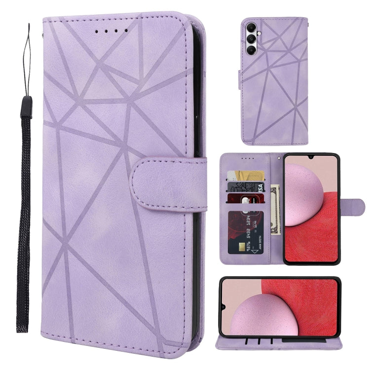 Skin Feel Geometric Lines Leather Phone Case, For Samsung Galaxy S23 FE 5G, For Samsung Galaxy A24 4G, For Samsung Galaxy A14 5G / 4G, For Samsung Galaxy A34 5G, For Samsung Galaxy A54 5G