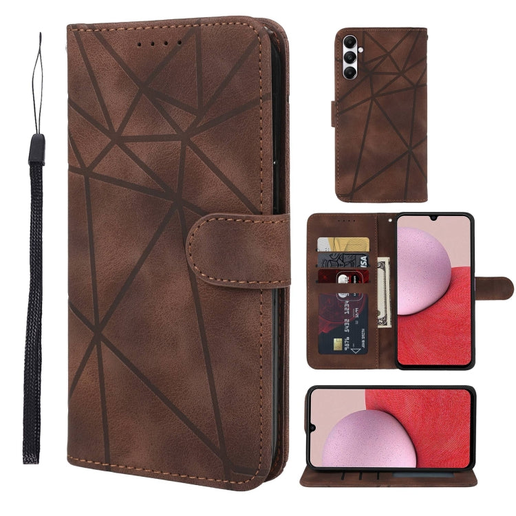 Skin Feel Geometric Lines Leather Phone Case, For Samsung Galaxy S23 FE 5G, For Samsung Galaxy A24 4G, For Samsung Galaxy A14 5G / 4G, For Samsung Galaxy A34 5G, For Samsung Galaxy A54 5G