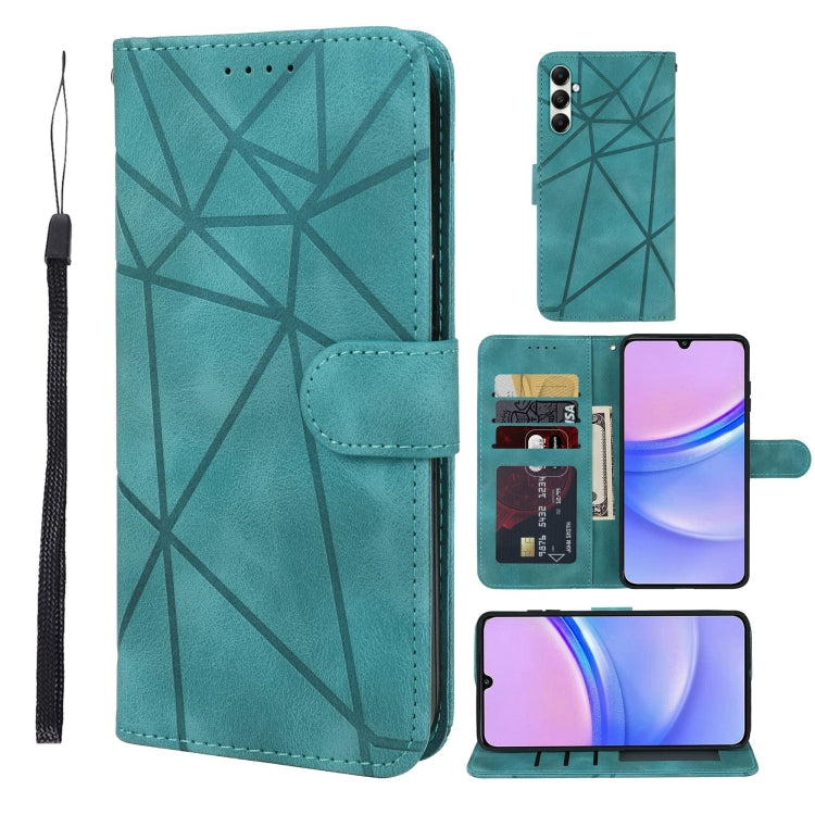 Skin Feel Geometric Lines Leather Phone Case, For Samsung Galaxy S24 / S25 5G, For Samsung Galaxy S24+ / S25+ 5G, For Samsung Galaxy S24 FE 5G, For Samsung Galaxy A15, For Samsung Galaxy A55 5G