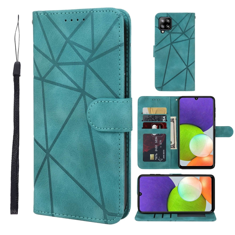 Skin Feel Geometric Lines Leather Phone Case, For Samsung Galaxy A03s US, For Samsung Galaxy A22 4G, For Samsung Galaxy A22 5G, For Samsung Galaxy S21 FE 5G, For Samsung Galaxy A32 4G