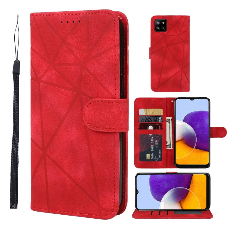 Skin Feel Geometric Lines Leather Phone Case, For Samsung Galaxy A03s US, For Samsung Galaxy A22 4G, For Samsung Galaxy A22 5G, For Samsung Galaxy S21 FE 5G, For Samsung Galaxy A32 4G