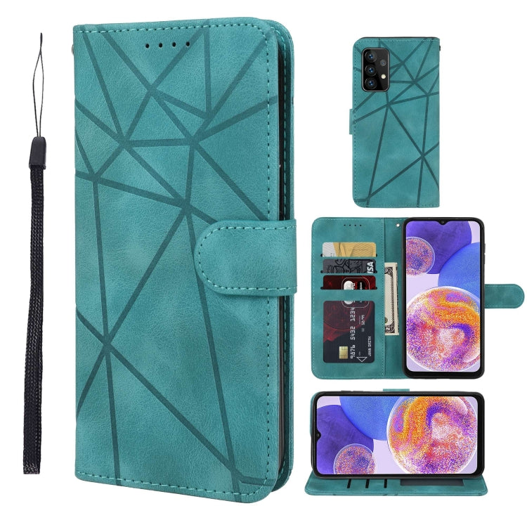 Skin Feel Geometric Lines Leather Phone Case, For Samsung Galaxy S20 FE, For Samsung Galaxy A23, For Samsung Galaxy S22 Ultra 5G, For Samsung Galaxy S22+ 5G, For Samsung Galaxy S22 5G