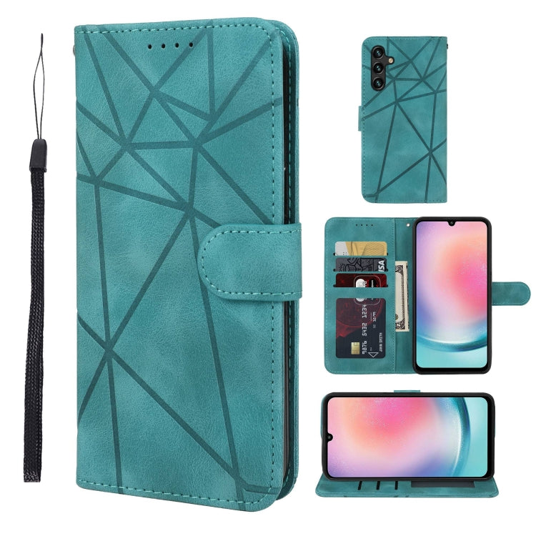 Skin Feel Geometric Lines Leather Phone Case, For Samsung Galaxy S23 FE 5G, For Samsung Galaxy A24 4G, For Samsung Galaxy A14 5G / 4G, For Samsung Galaxy A34 5G, For Samsung Galaxy A54 5G