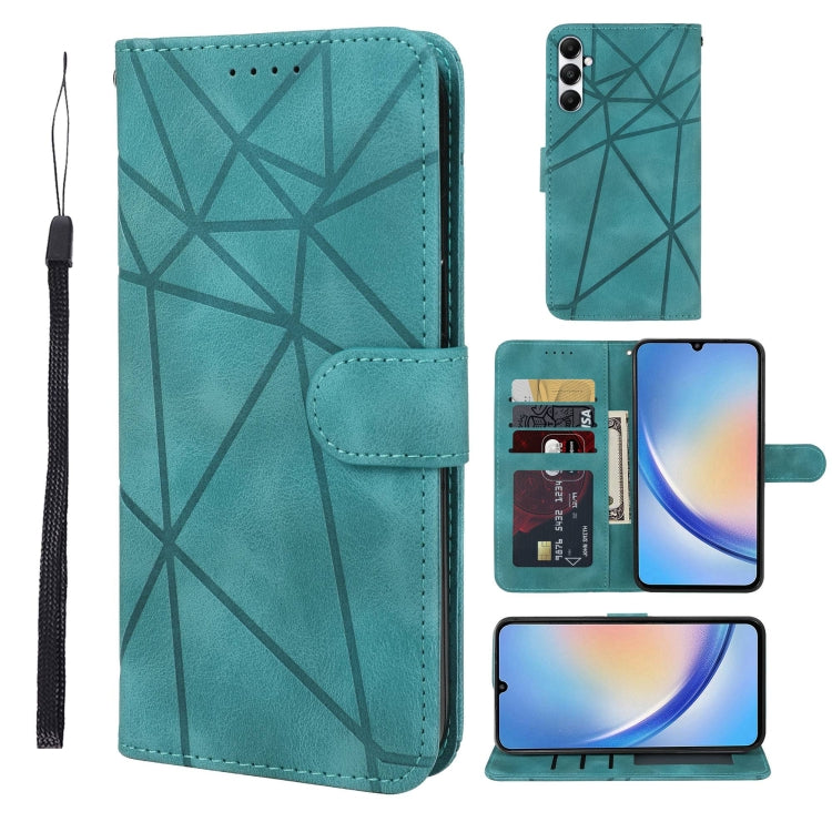 Skin Feel Geometric Lines Leather Phone Case, For Samsung Galaxy S23 FE 5G, For Samsung Galaxy A24 4G, For Samsung Galaxy A14 5G / 4G, For Samsung Galaxy A34 5G, For Samsung Galaxy A54 5G