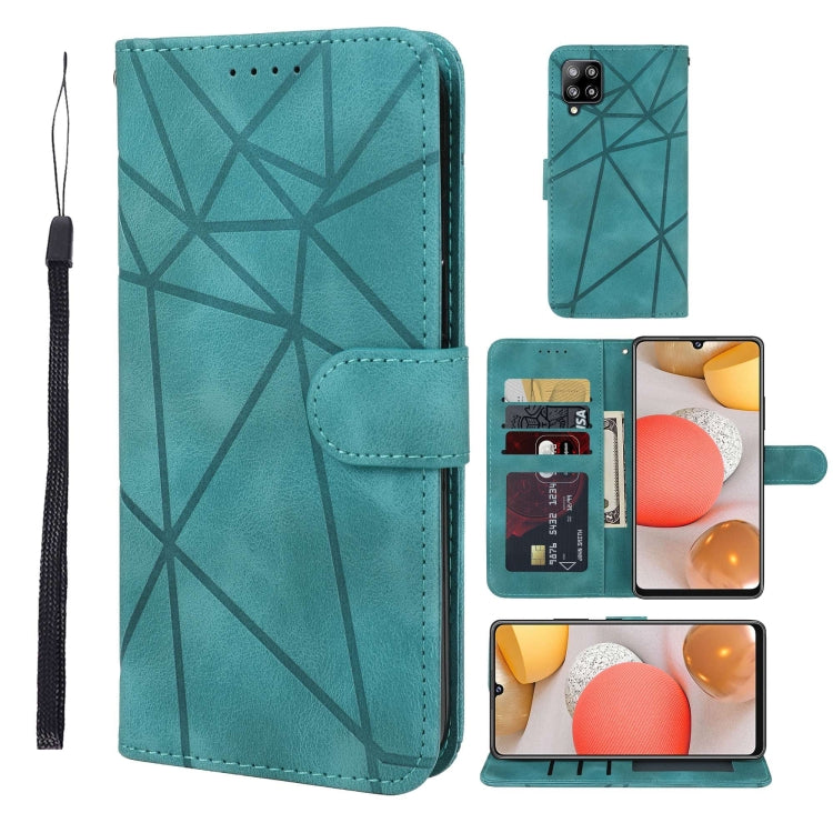 Skin Feel Geometric Lines Leather Phone Case, For Samsung Galaxy S21+ 5G, For Samsung Galaxy S21 Ultra 5G, For Samsung Galaxy A02s US, For Samsung Galaxy A42 5G