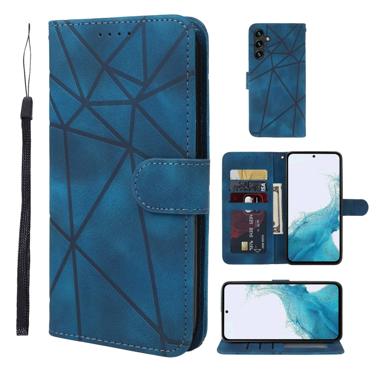 Skin Feel Geometric Lines Leather Phone Case, For Samsung Galaxy S23 FE 5G, For Samsung Galaxy A24 4G, For Samsung Galaxy A14 5G / 4G, For Samsung Galaxy A34 5G, For Samsung Galaxy A54 5G