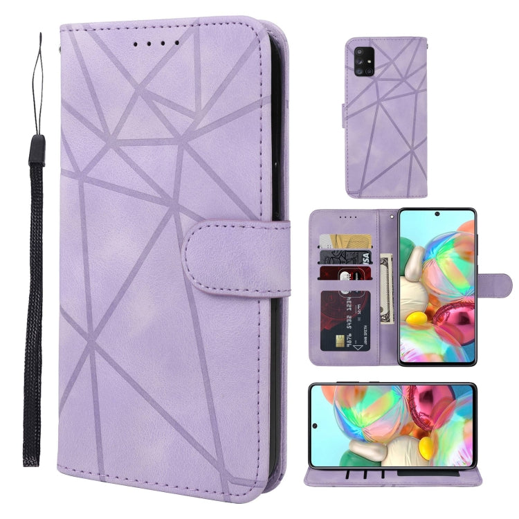 Skin Feel Geometric Lines Leather Phone Case, For Samsung Galaxy A42 5G, For Samsung Galaxy Note20 Ultra, For Samsung Galaxy Note20, For Samsung Galaxy A51 5G, For Samsung Galaxy A71 5G