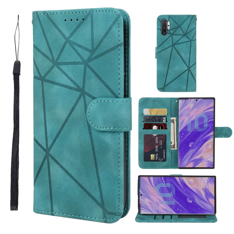 Skin Feel Geometric Lines Leather Phone Case, For Samsung Galaxy Note10, For Samsung Galaxy Note10+, For Samsung Galaxy S10 5G, For Samsung Galaxy A50, For Samsung Galaxy S10+