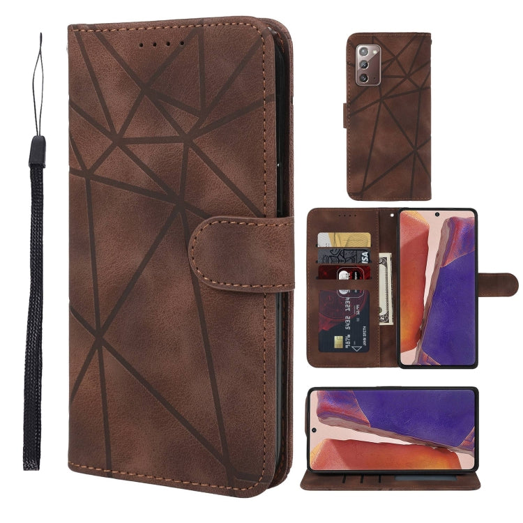 Skin Feel Geometric Lines Leather Phone Case, For Samsung Galaxy A42 5G, For Samsung Galaxy Note20 Ultra, For Samsung Galaxy Note20, For Samsung Galaxy A51 5G, For Samsung Galaxy A71 5G