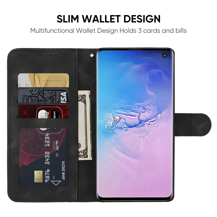 Skin Feel Geometric Lines Leather Phone Case, For Samsung Galaxy S10