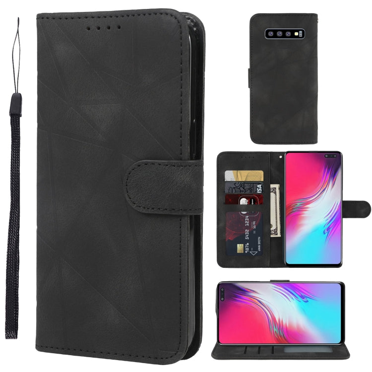 Skin Feel Geometric Lines Leather Phone Case, For Samsung Galaxy Note10, For Samsung Galaxy Note10+, For Samsung Galaxy S10 5G, For Samsung Galaxy A50, For Samsung Galaxy S10+