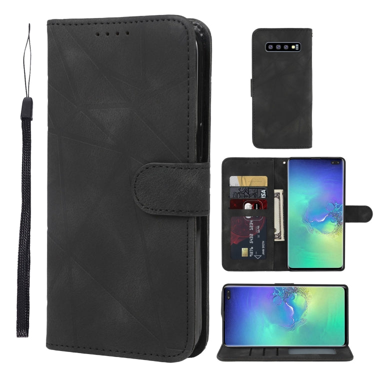 Skin Feel Geometric Lines Leather Phone Case, For Samsung Galaxy Note10, For Samsung Galaxy Note10+, For Samsung Galaxy S10 5G, For Samsung Galaxy A50, For Samsung Galaxy S10+