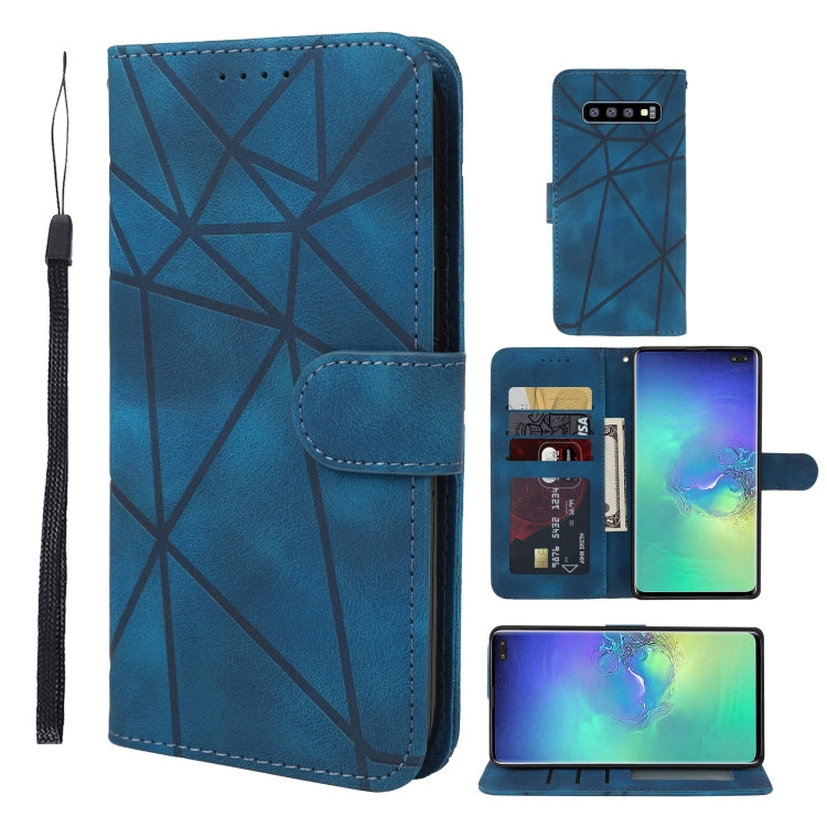 Skin Feel Geometric Lines Leather Phone Case, For Samsung Galaxy Note10, For Samsung Galaxy Note10+, For Samsung Galaxy S10 5G, For Samsung Galaxy A50, For Samsung Galaxy S10+