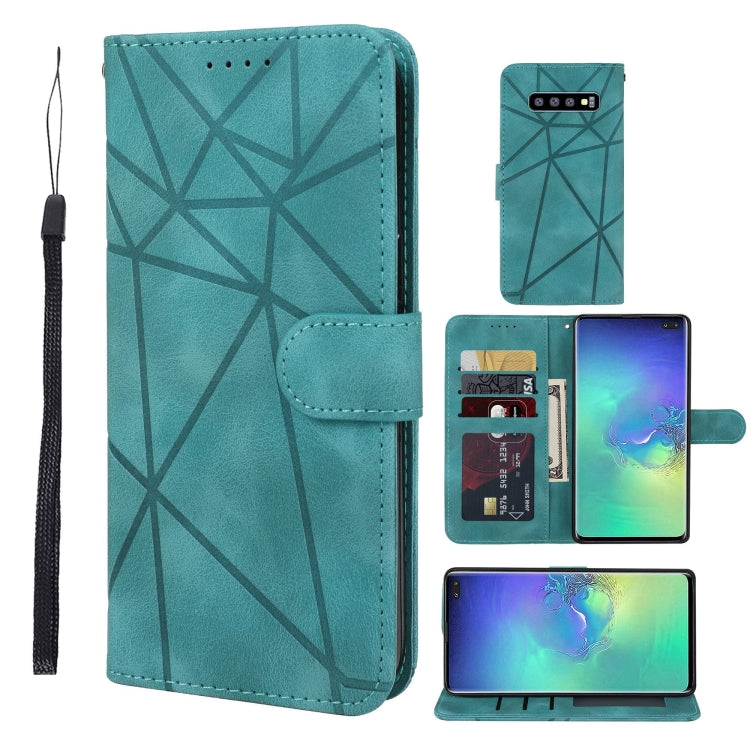 Skin Feel Geometric Lines Leather Phone Case, For Samsung Galaxy Note10, For Samsung Galaxy Note10+, For Samsung Galaxy S10 5G, For Samsung Galaxy A50, For Samsung Galaxy S10+