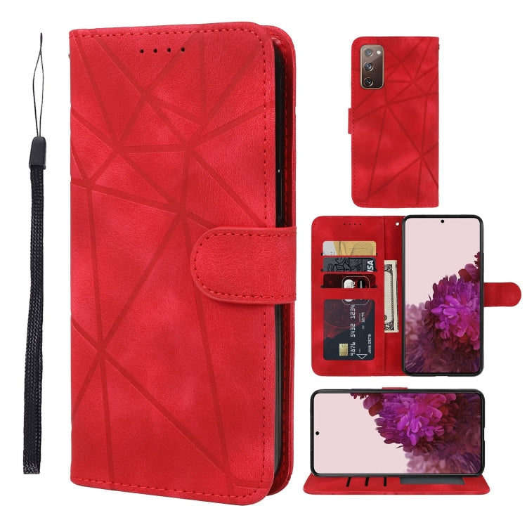 Skin Feel Geometric Lines Leather Phone Case, For Samsung Galaxy S20 FE, For Samsung Galaxy A23, For Samsung Galaxy S22 Ultra 5G, For Samsung Galaxy S22+ 5G, For Samsung Galaxy S22 5G