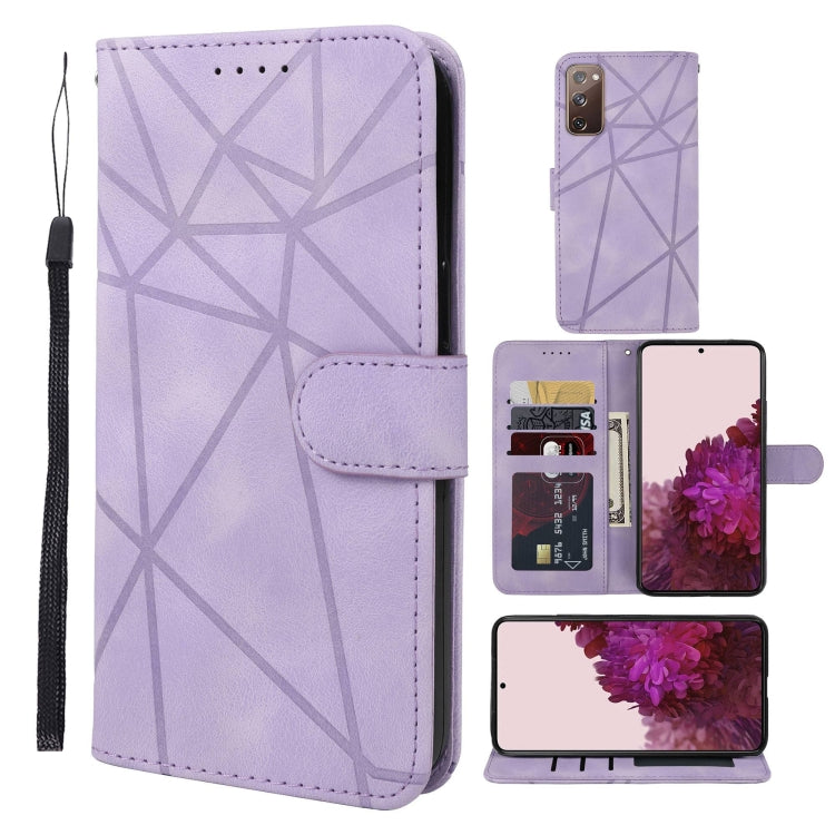 Skin Feel Geometric Lines Leather Phone Case, For Samsung Galaxy S20 FE, For Samsung Galaxy A23, For Samsung Galaxy S22 Ultra 5G, For Samsung Galaxy S22+ 5G, For Samsung Galaxy S22 5G