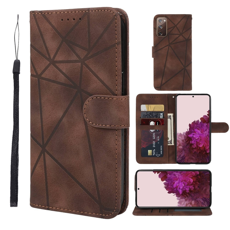 Skin Feel Geometric Lines Leather Phone Case, For Samsung Galaxy S20 FE, For Samsung Galaxy A23, For Samsung Galaxy S22 Ultra 5G, For Samsung Galaxy S22+ 5G, For Samsung Galaxy S22 5G