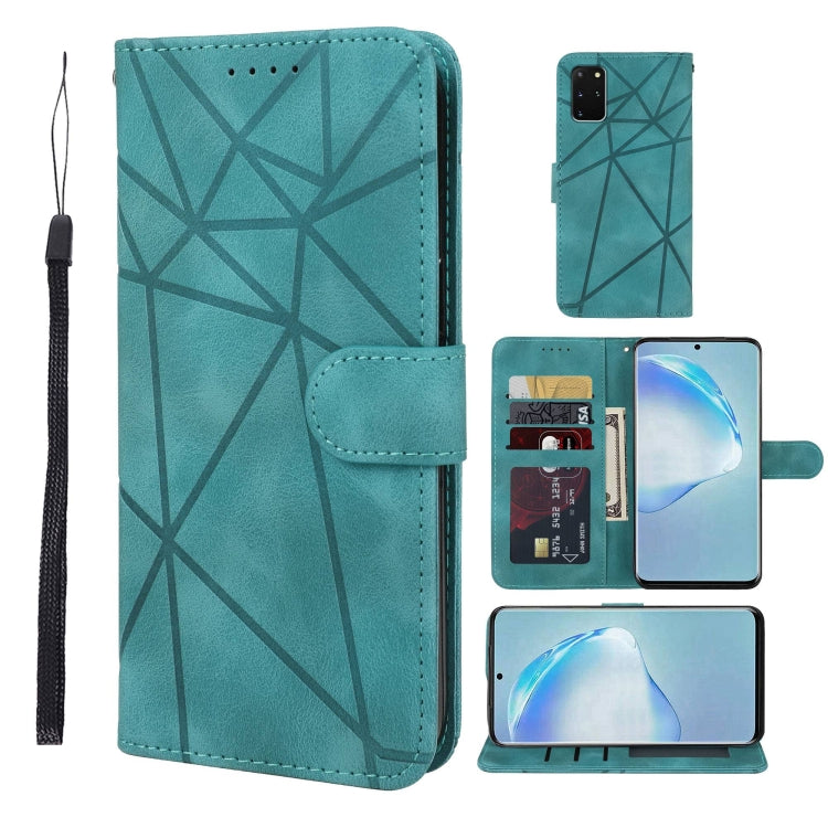 Skin Feel Geometric Lines Leather Phone Case, For Samsung Galaxy S20 Ultra, For Samsung Galaxy S20, For Samsung Galaxy S20+, For Samsung Galaxy S10 Lite, For Samsung Galaxy Note10 Lite