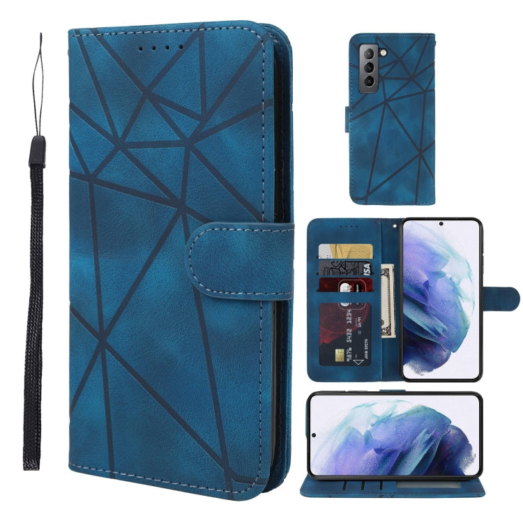 Skin Feel Geometric Lines Leather Phone Case, For Samsung Galaxy A32 5G, For Samsung Galaxy S21 5G, For Samsung Galaxy S21+ 5G, For Samsung Galaxy S21 Ultra 5G, For Samsung Galaxy A02s US