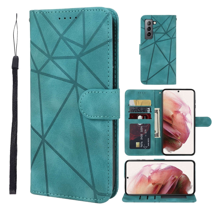 Skin Feel Geometric Lines Leather Phone Case, For Samsung Galaxy S21+ 5G, For Samsung Galaxy S21 Ultra 5G, For Samsung Galaxy A02s US, For Samsung Galaxy A42 5G