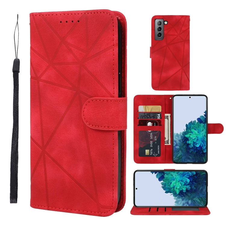 Skin Feel Geometric Lines Leather Phone Case, For Samsung Galaxy S20 FE, For Samsung Galaxy A23, For Samsung Galaxy S22 Ultra 5G, For Samsung Galaxy S22+ 5G, For Samsung Galaxy S22 5G