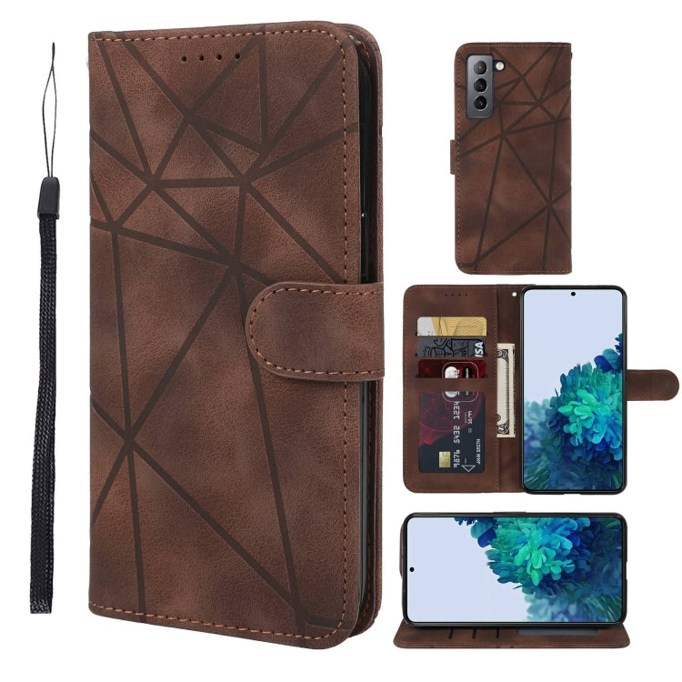 Skin Feel Geometric Lines Leather Phone Case, For Samsung Galaxy S20 FE, For Samsung Galaxy A23, For Samsung Galaxy S22 Ultra 5G, For Samsung Galaxy S22+ 5G, For Samsung Galaxy S22 5G