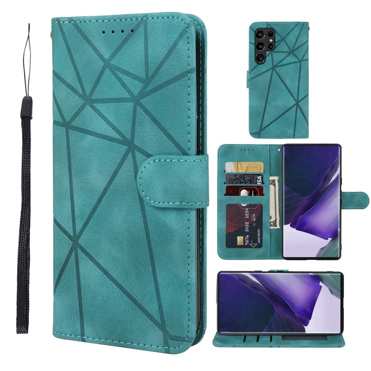 Skin Feel Geometric Lines Leather Phone Case, For Samsung Galaxy S20 FE, For Samsung Galaxy A23, For Samsung Galaxy S22 Ultra 5G, For Samsung Galaxy S22+ 5G, For Samsung Galaxy S22 5G