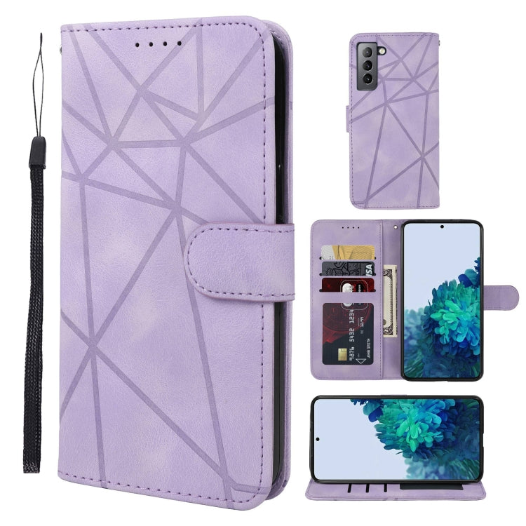 Skin Feel Geometric Lines Leather Phone Case, For Samsung Galaxy S20 FE, For Samsung Galaxy A23, For Samsung Galaxy S22 Ultra 5G, For Samsung Galaxy S22+ 5G, For Samsung Galaxy S22 5G