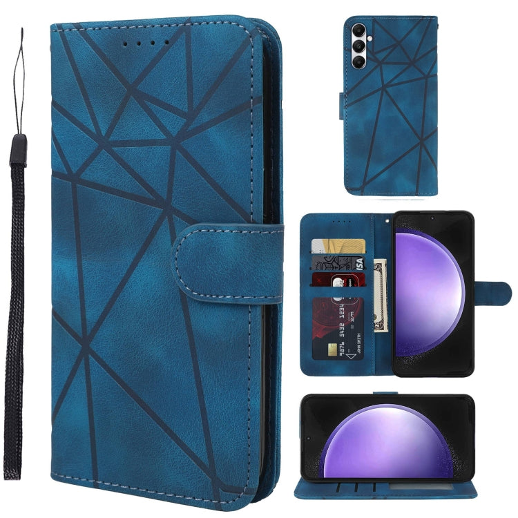 Skin Feel Geometric Lines Leather Phone Case, For Samsung Galaxy S23 FE 5G, For Samsung Galaxy A24 4G, For Samsung Galaxy A14 5G / 4G, For Samsung Galaxy A34 5G, For Samsung Galaxy A54 5G