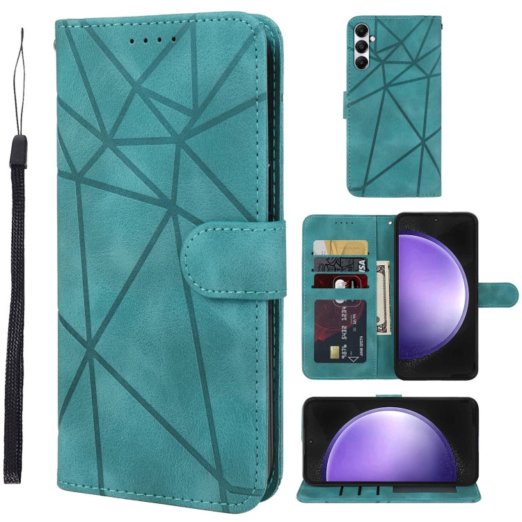 Skin Feel Geometric Lines Leather Phone Case, For Samsung Galaxy S23 FE 5G, For Samsung Galaxy A24 4G, For Samsung Galaxy A14 5G / 4G, For Samsung Galaxy A34 5G, For Samsung Galaxy A54 5G