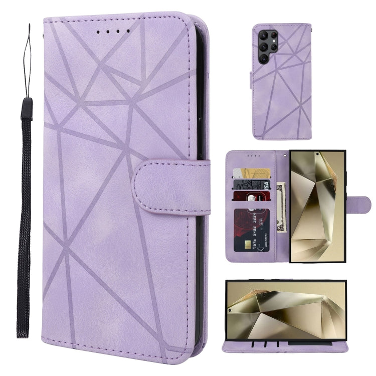 Skin Feel Geometric Lines Leather Phone Case, For Samsung Galaxy A35 5G, For Samsung Galaxy S24 Ultra 5G, For Samsung Galaxy A05, For Samsung Galaxy A05s, For Samsung Galaxy A25 5G