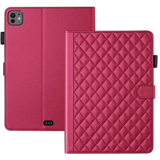 Rhombus Lattice Leather Smart Tablet Case, For iPad Pro 13 2024, For iPad Pro 11 2024, For iPad Pro 12.9 2022 / 2021 / 2020, For iPad Pro 11 2022 / 2021 / 2020