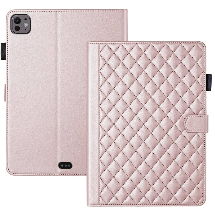 Rhombus Lattice Leather Smart Tablet Case, For iPad Pro 13 2024, For iPad Pro 11 2024, For iPad Pro 12.9 2022 / 2021 / 2020, For iPad Pro 11 2022 / 2021 / 2020, For iPad 10th Gen 10.9 2022, For iPad 10.2 2021 / 2020 / 10.5