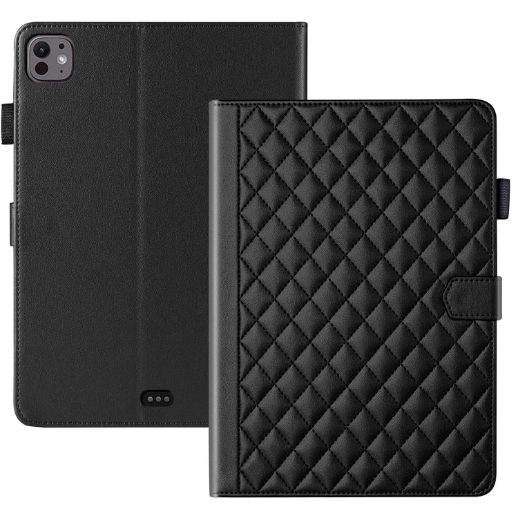 Rhombus Lattice Leather Smart Tablet Case, For iPad Pro 13 2024, For iPad Pro 11 2024, For iPad Pro 12.9 2022 / 2021 / 2020, For iPad Pro 11 2022 / 2021 / 2020, For iPad 10th Gen 10.9 2022, For iPad 10.2 2021 / 2020 / 10.5