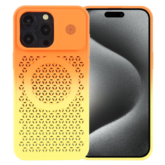 Gradient Color Honeycomb Aromatherapy MagSafe Phone Case, For iPhone 15 Pro Max, For iPhone 15 Pro, For iPhone 15 Plus, For iPhone 15