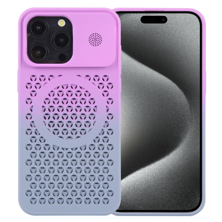 Gradient Color Honeycomb Aromatherapy MagSafe Phone Case, For iPhone 16 Pro Max, For iPhone 16 Pro, For iPhone 16 Plus, For iPhone 16, For iPhone 15 Pro Max