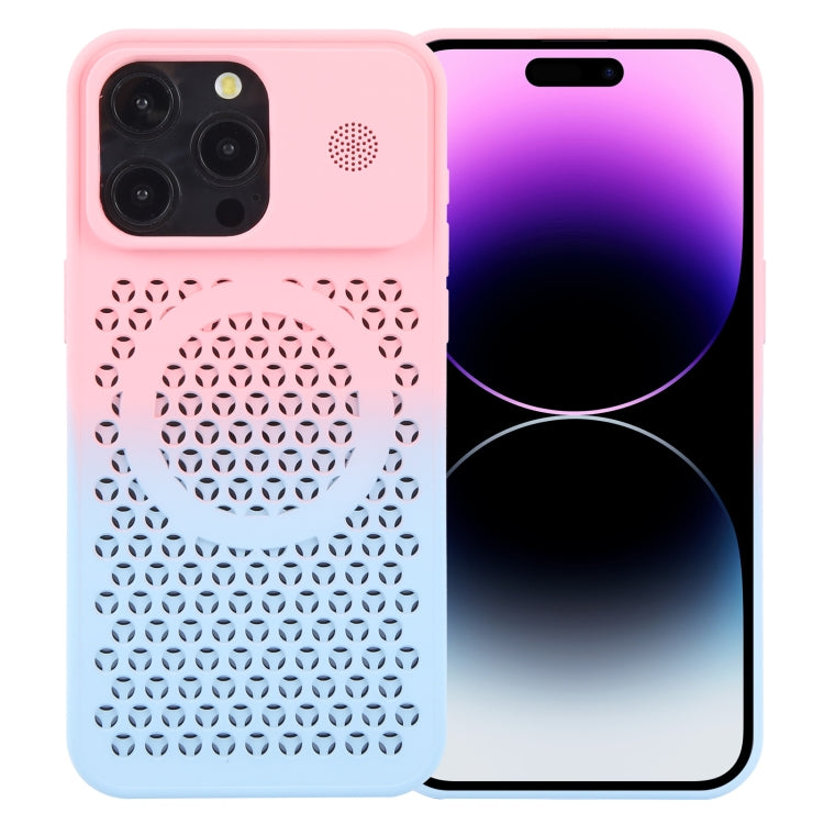 Gradient Color Honeycomb Aromatherapy MagSafe Phone Case, For iPhone 14 Pro, For iPhone 14 Pro Max, For iPhone 13 Pro Max, For iPhone 13 Pro, For iPhone 13