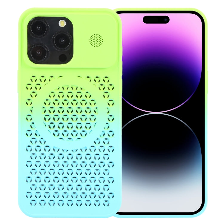 Gradient Color Honeycomb Aromatherapy MagSafe Phone Case, For iPhone 14 Pro, For iPhone 14 Pro Max, For iPhone 13 Pro Max, For iPhone 13 Pro, For iPhone 13