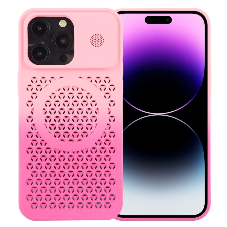 Gradient Color Honeycomb Aromatherapy MagSafe Phone Case, For iPhone 14 Pro, For iPhone 14 Pro Max, For iPhone 13 Pro Max, For iPhone 13 Pro, For iPhone 13