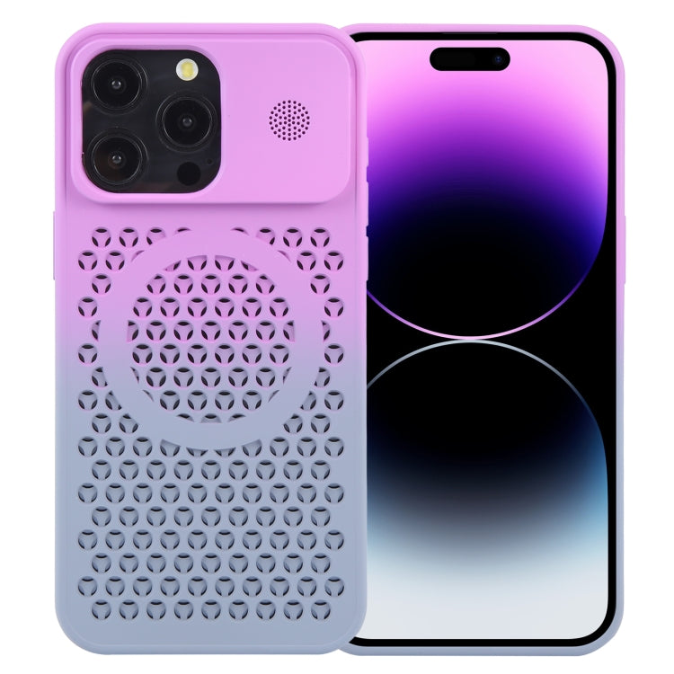 Gradient Color Honeycomb Aromatherapy MagSafe Phone Case, For iPhone 14 Pro, For iPhone 14 Pro Max, For iPhone 13 Pro Max, For iPhone 13 Pro, For iPhone 13