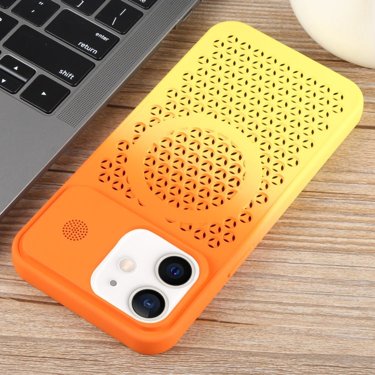 Gradient Color Honeycomb Aromatherapy MagSafe Phone Case, For iPhone 12, For iPhone 12 Pro Max, For iPhone 12 Pro